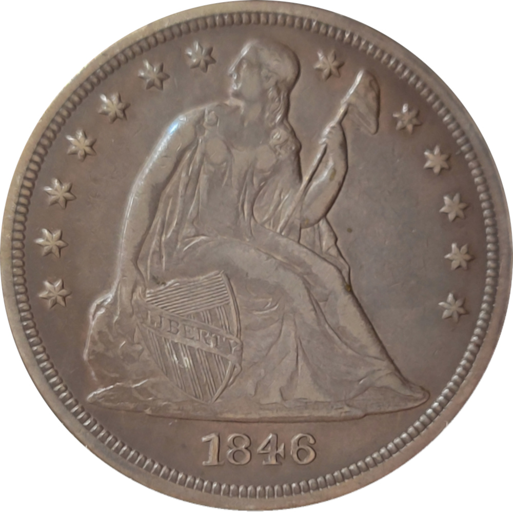 1846-$1-Liberty-Seated-Dollar-#7